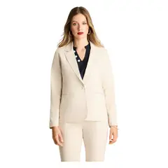 LORENZO DI PONTTI - Blazer De Lino Clásico Con Un Botón Arena