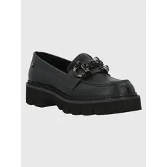 HUSH PUPPIES - Mocasín Cuero Mujer Salone Negro