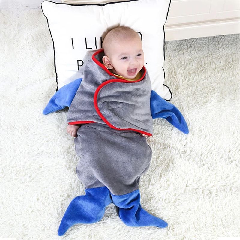 GENERICO - Saco De Dormir Manta Abrigo Tiburón Para Bebe