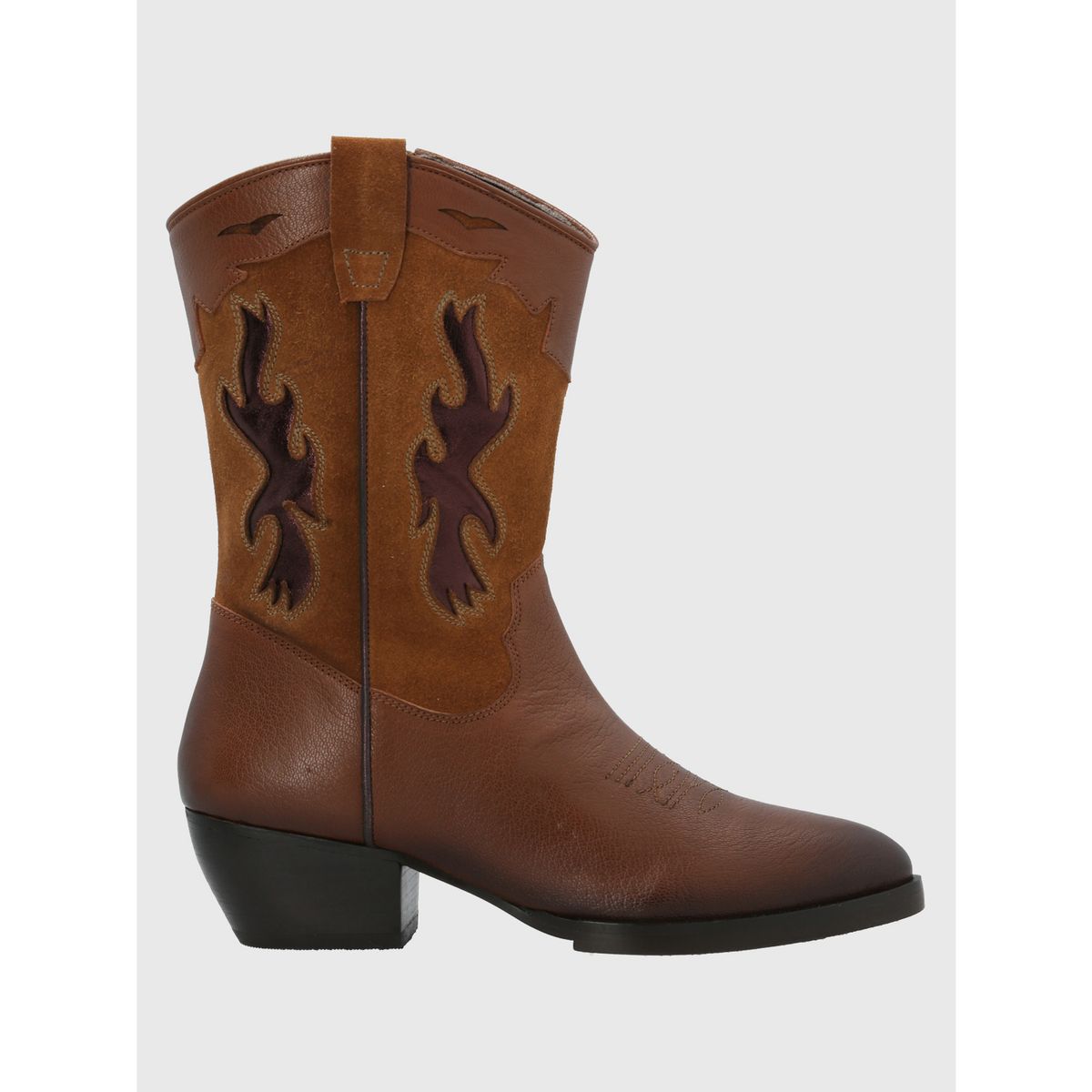 HUSH PUPPIES - Bota Cuero Mujer Mary Café HUSH PUPPIES