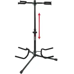 GATOR FRAMEWORKS - Soporte De Guitarra Doble Ajustable GFW-GTR 2000