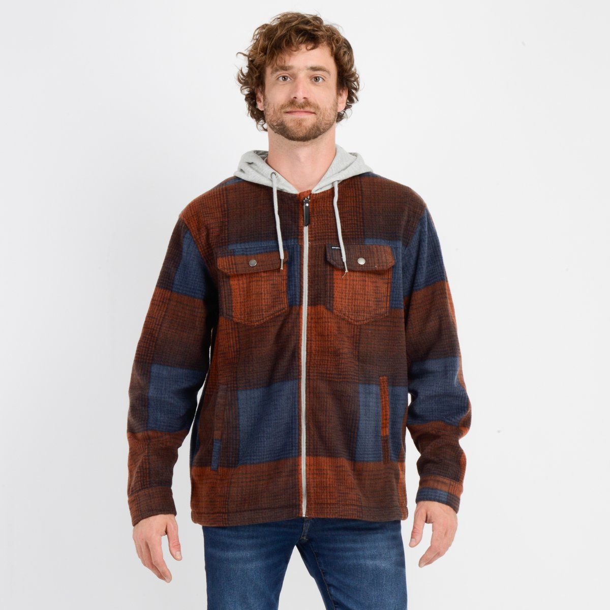 O'NEILL - CAMISA POLAR CLAYTON HOOD AZUL