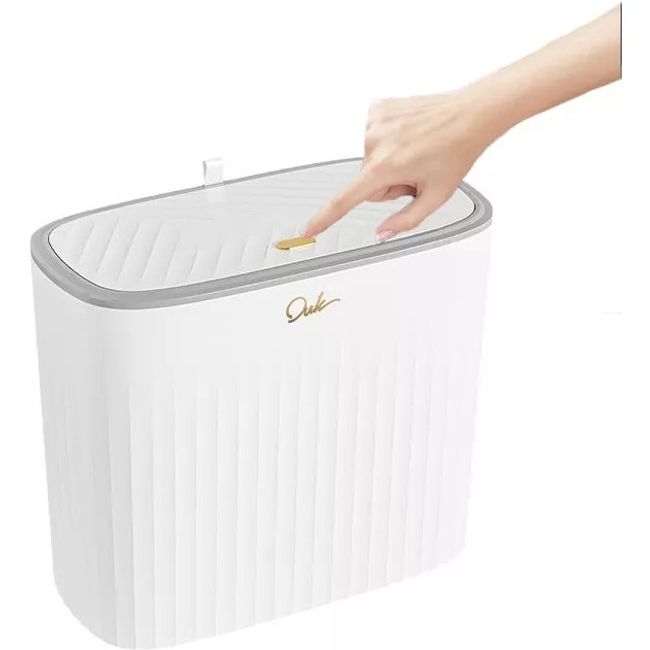 EVERSO - Papelera Basurero Inteligente 13 Litros Recargable BLANCO