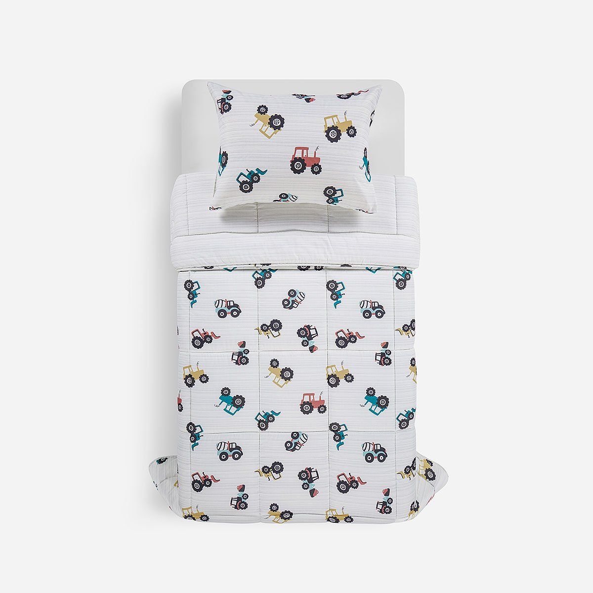 ROSEN - Plumón Microfibra Reversible Kids Constructers 1 Plaza