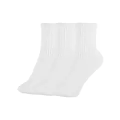 BAMERS - Calcetines Joven Ankle 3 Pack Blanco