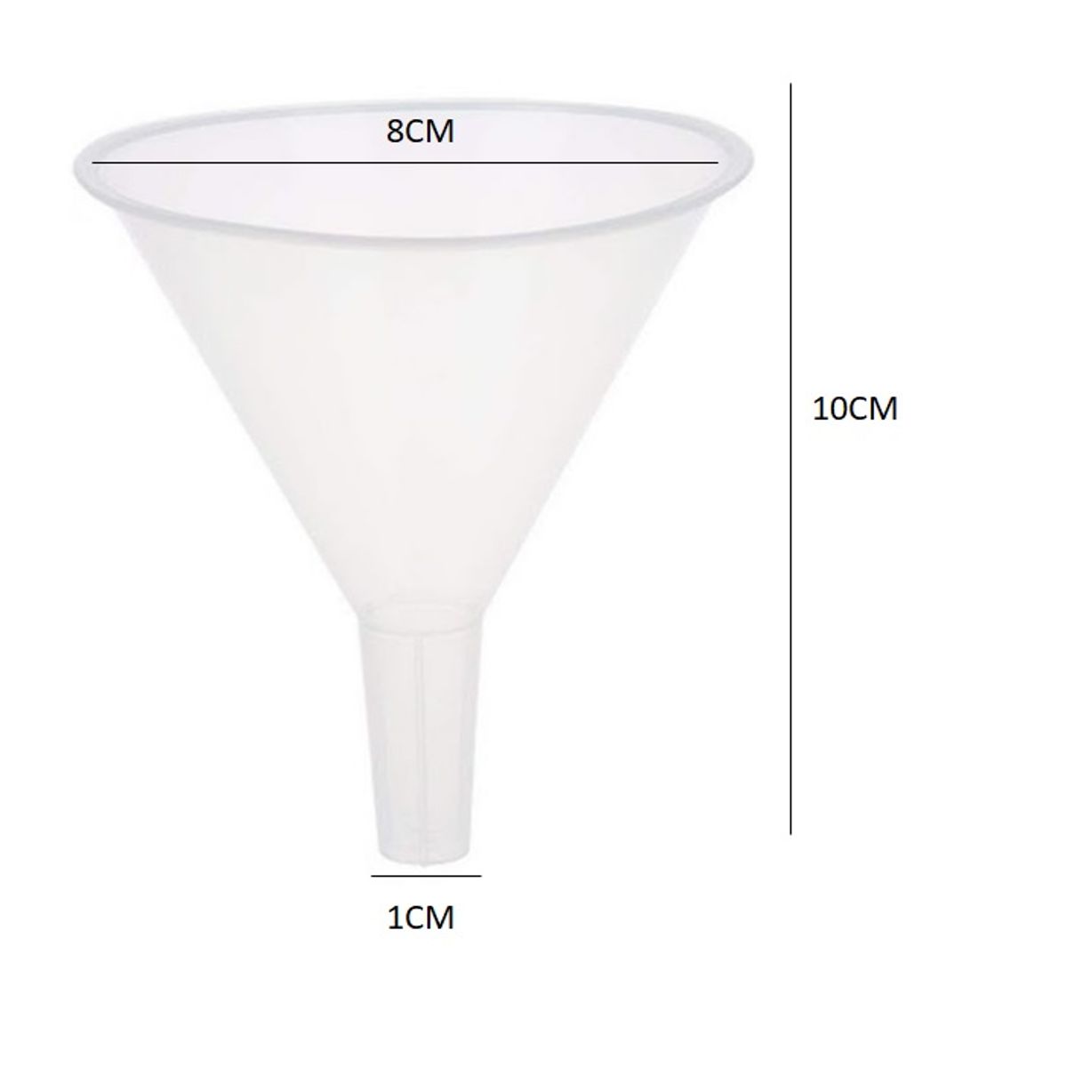 GENERICO - Embudo Plastico Chico 8Cm