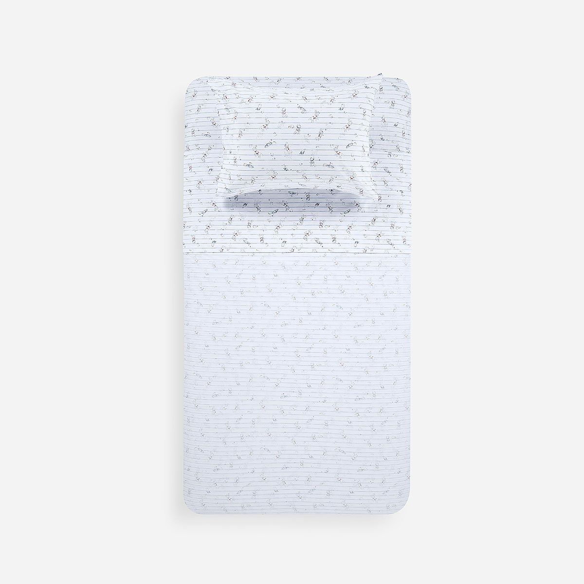 ROSEN - Sábana Infantil 144 Hilos Polycotton Space Tech 1,5 Plaza