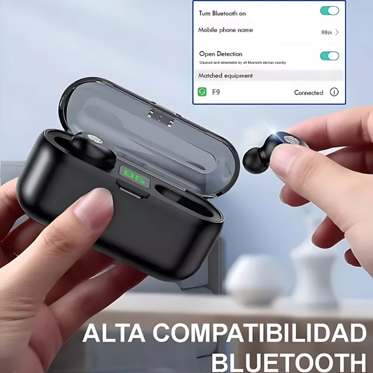 BELIDASHOP - Audífonos Bluetooth In-ear Inalambricos 12 Horas Aks T20