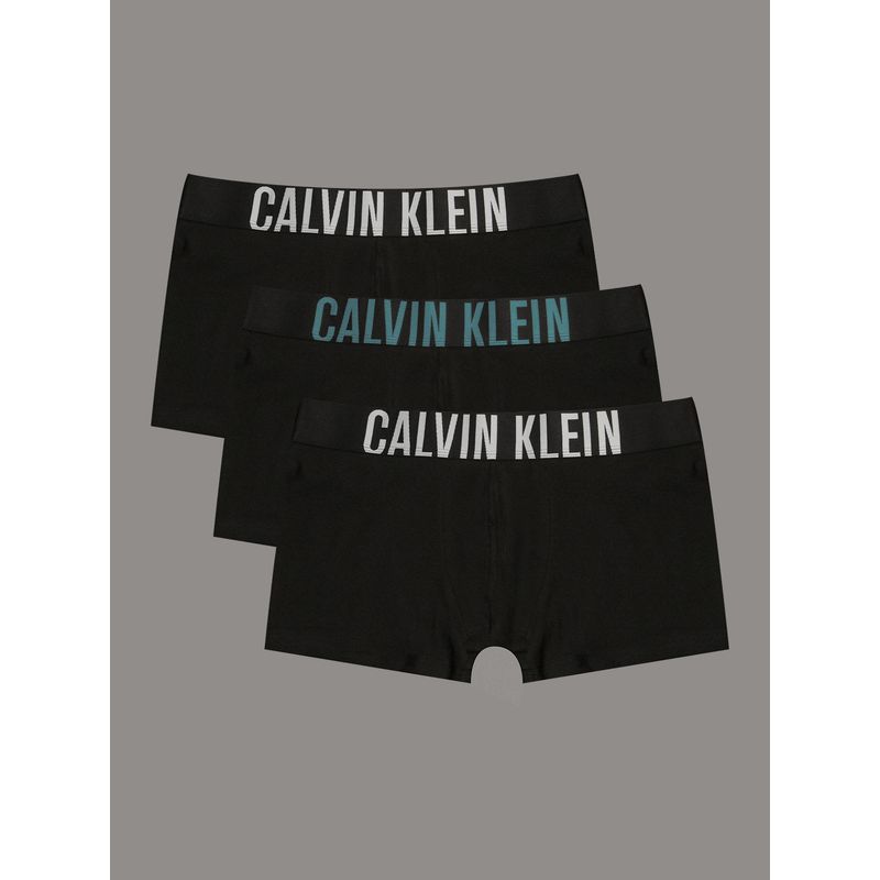 CALVIN KLEIN - Pack 3 Bóxers Trunk Intense Power Negro Calvin Klein