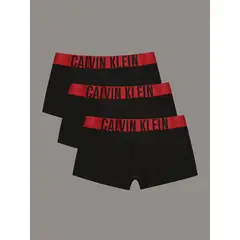 CALVIN KLEIN - Pack 3 Bóxers Trunk Intense Power Negro