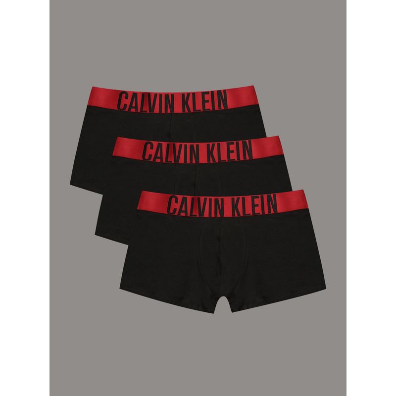 CALVIN KLEIN - Pack 3 Bóxers Trunk Intense Power Negro Calvin Klein