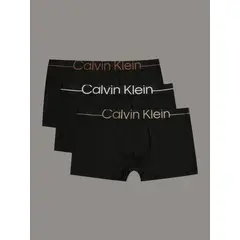 CALVIN KLEIN - Pack 3 Bóxers Low Rise Trunk CK Pro Fit Micro Negro