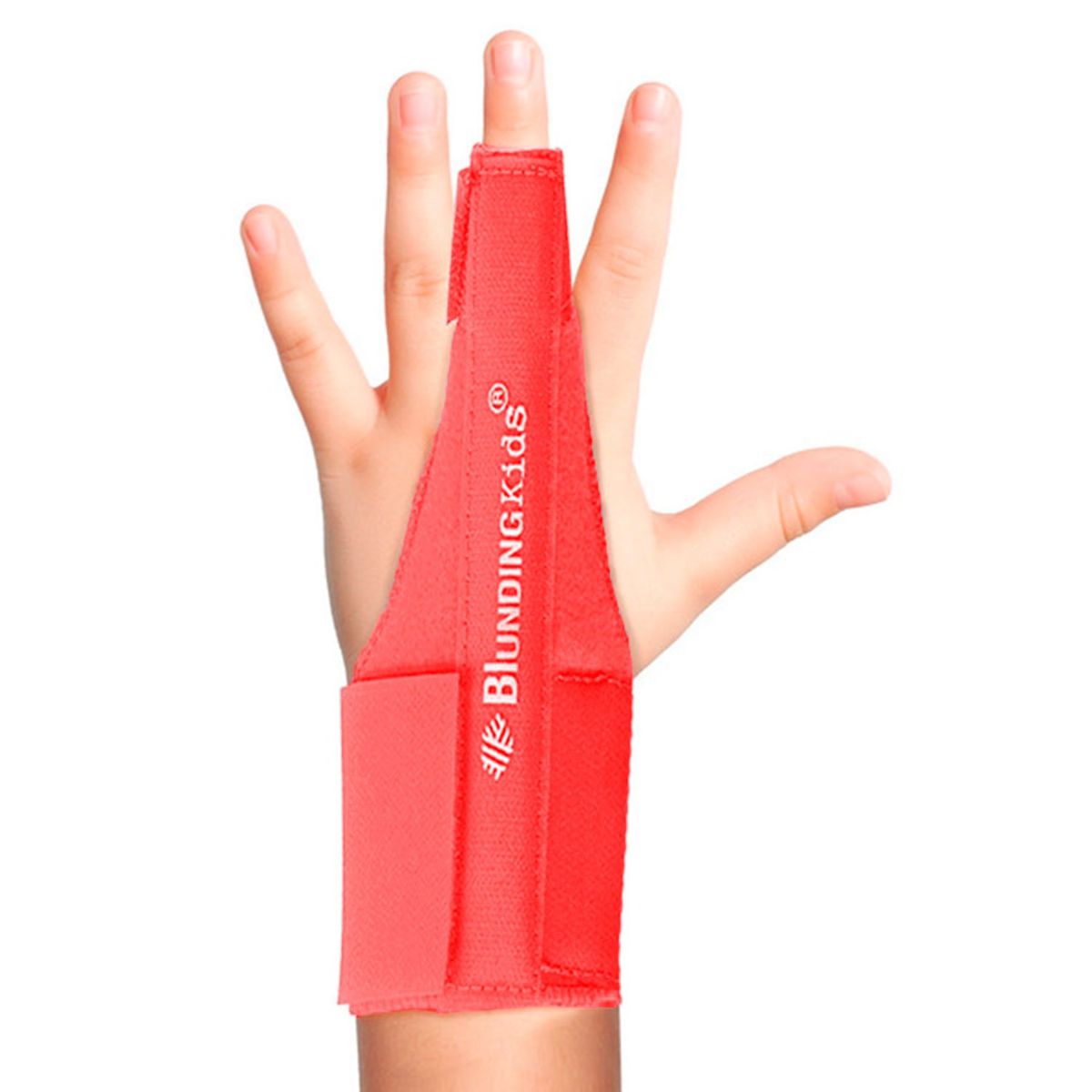 BLUNDING - Inmovilizador Ferula De Dedo Pediatrico Niño Color Rojo Talla 8-10