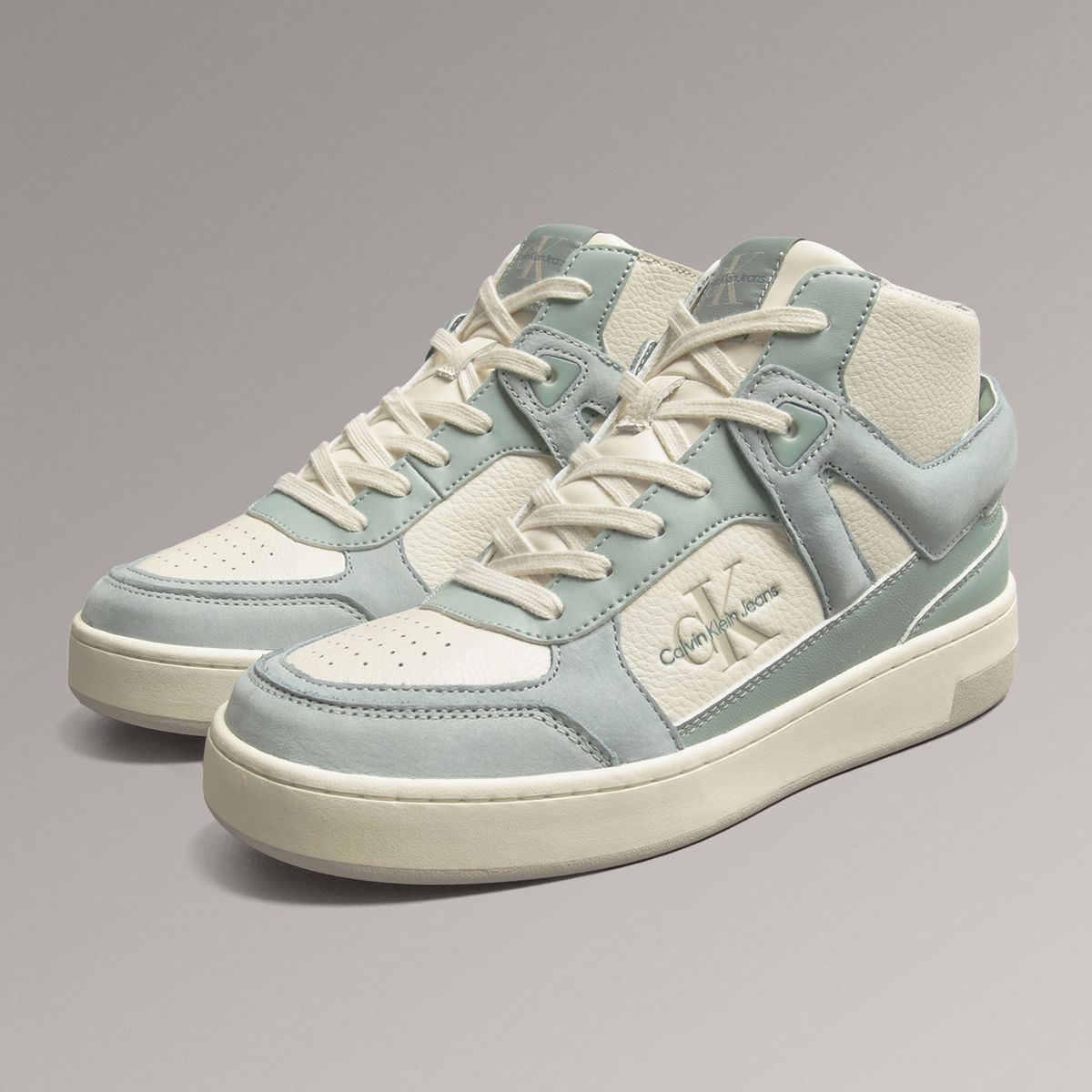 CALVIN KLEIN - Zapatillas Basket Cupsole Mid Beige Calvin Klein