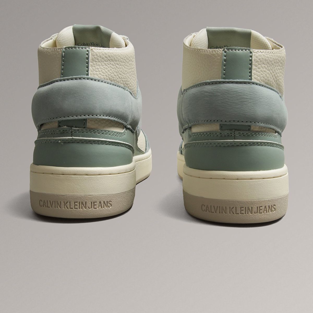 CALVIN KLEIN - Zapatillas Basket Cupsole Mid Beige Calvin Klein