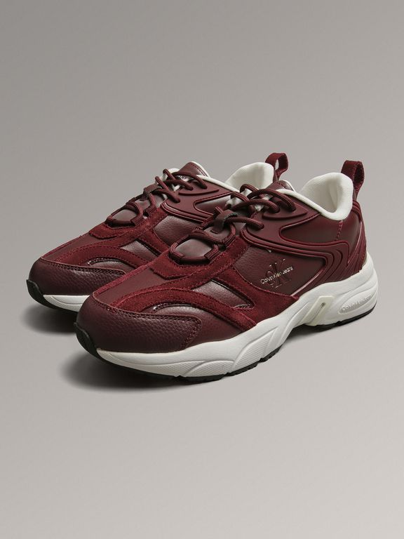Zapatillas Retro Tennis Low Lace Burdeo