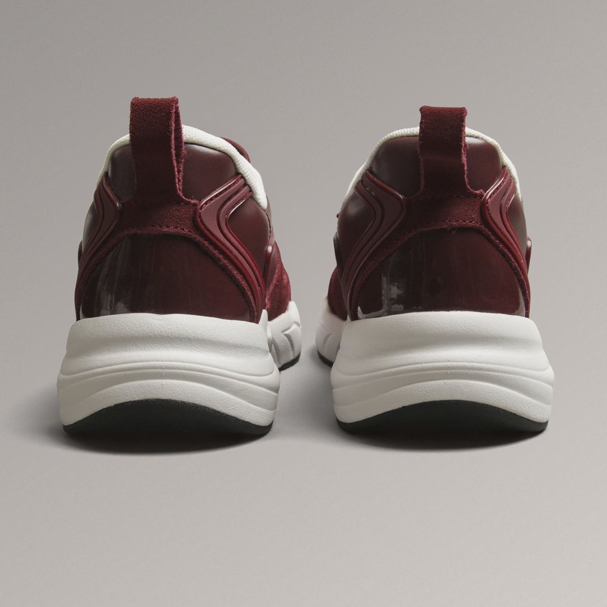 CALVIN KLEIN - Zapatillas Retro Tennis Low Lace Burdeo Calvin Klein