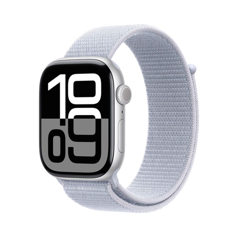 APPLE - Apple Watch Series 10 GPS 46mm Aluminum Case Sport Loop - Plata