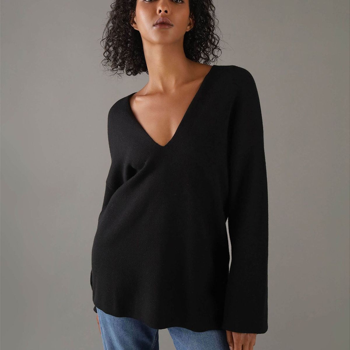 CALVIN KLEIN - Sweater Wool Blend Negro Calvin Klein