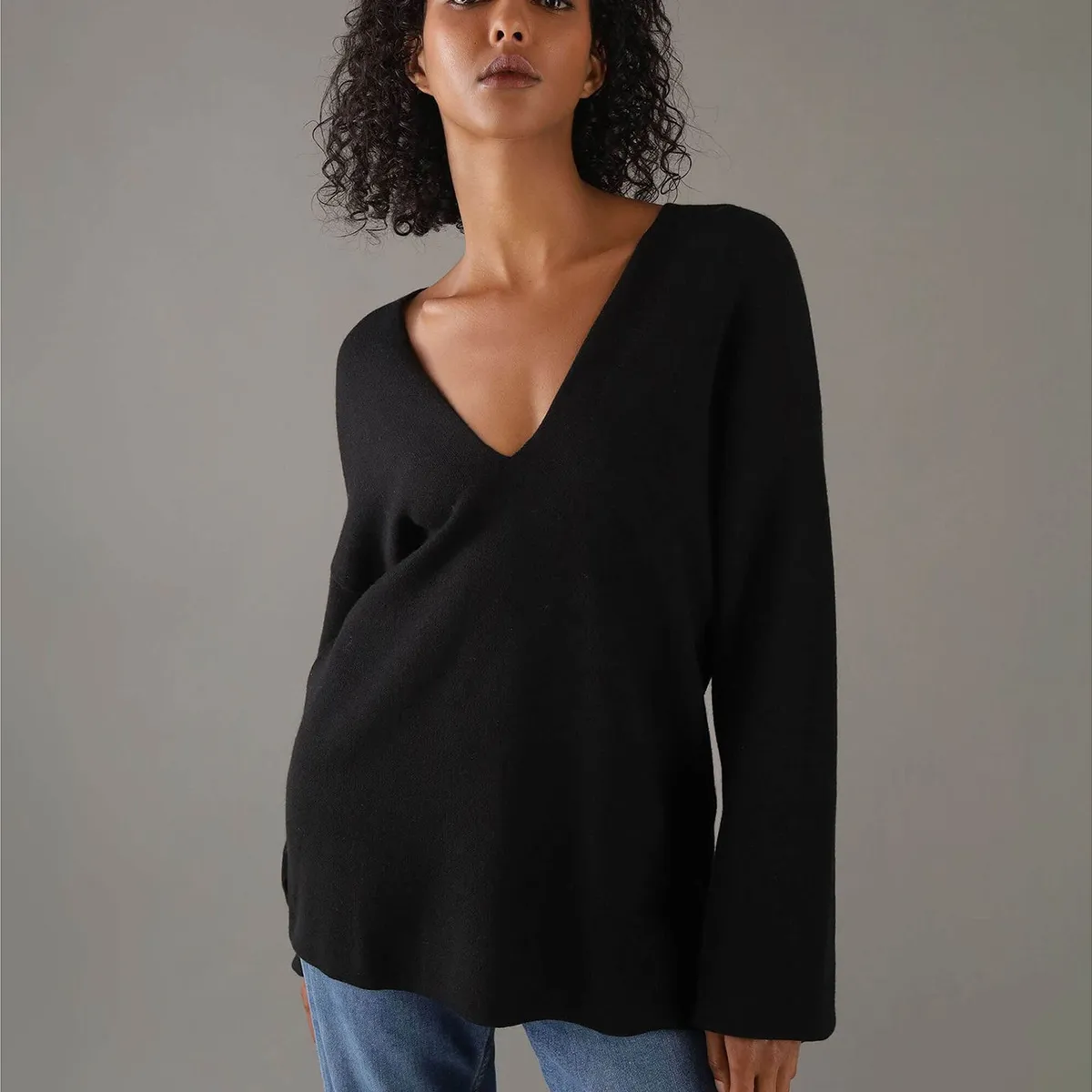 CALVIN KLEIN - Sweater Wool Blend Negro Calvin Klein