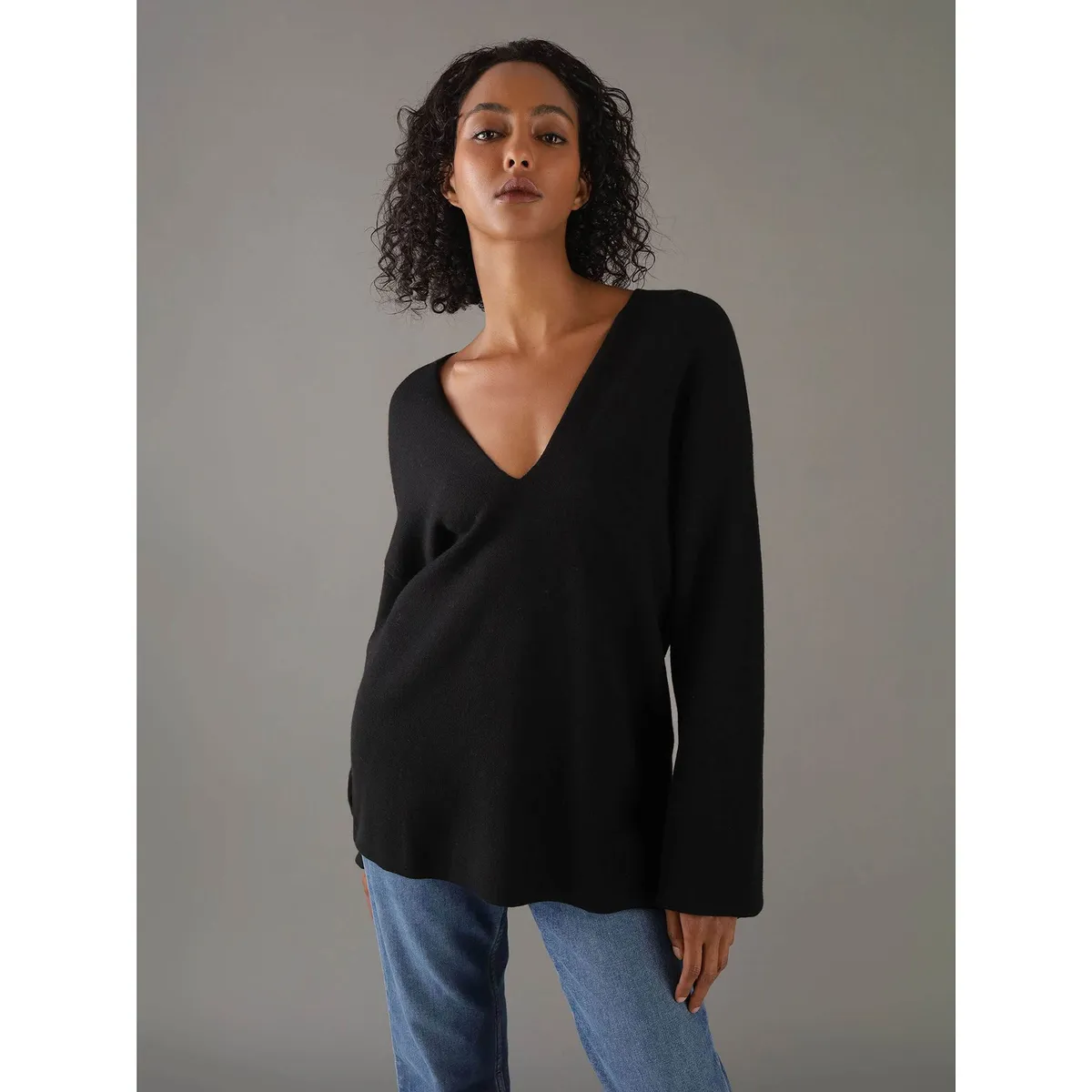 CALVIN KLEIN - Sweater Wool Blend Negro Calvin Klein