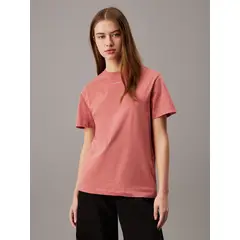 CALVIN KLEIN - Polera Nano Logo Regular Rosado