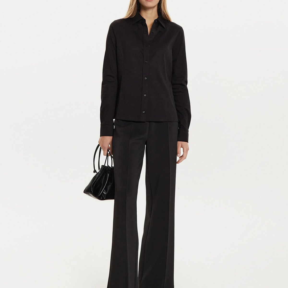 CALVIN KLEIN - Pantalones Technical Knit Negro Calvin Klein