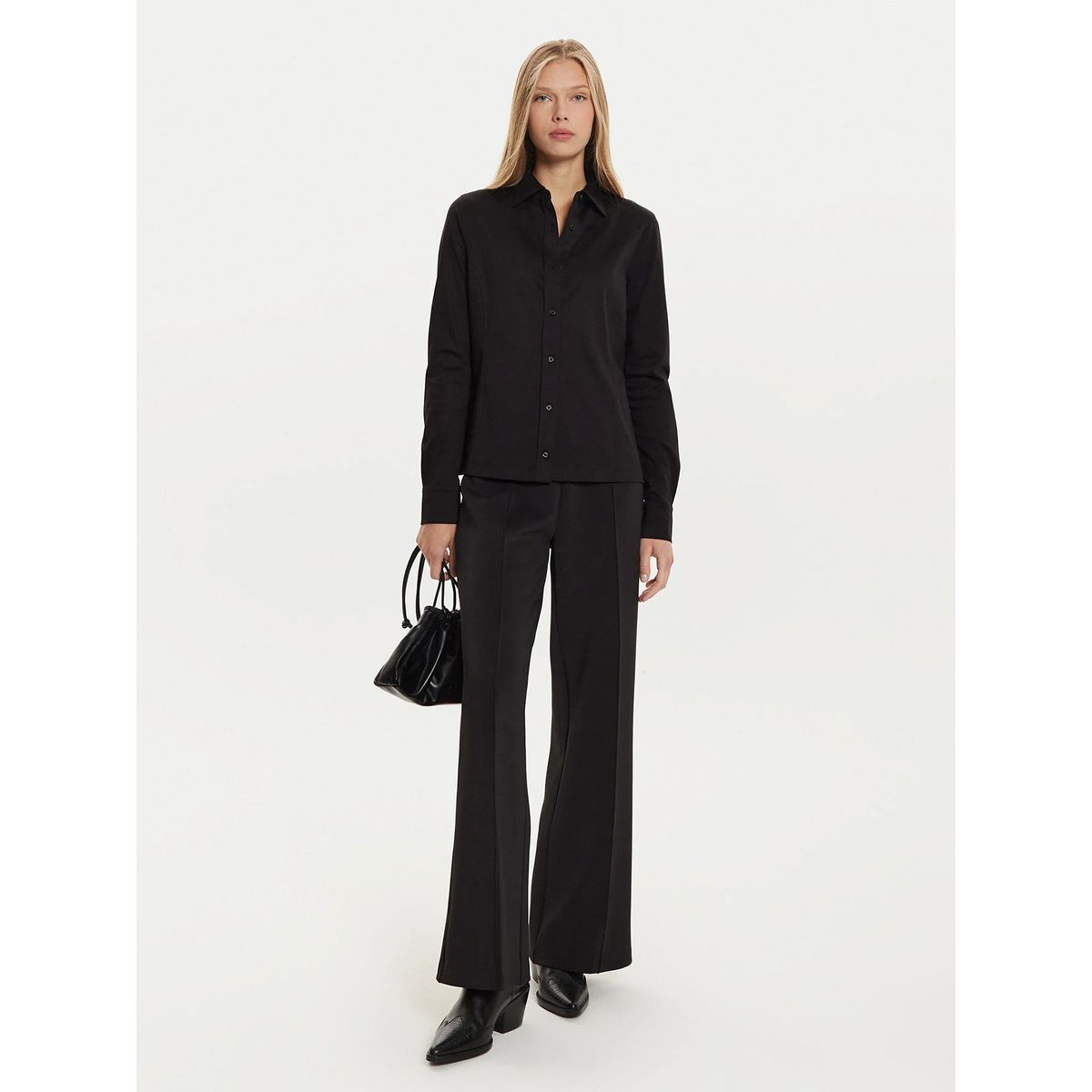 CALVIN KLEIN - Pantalones Technical Knit Negro Calvin Klein