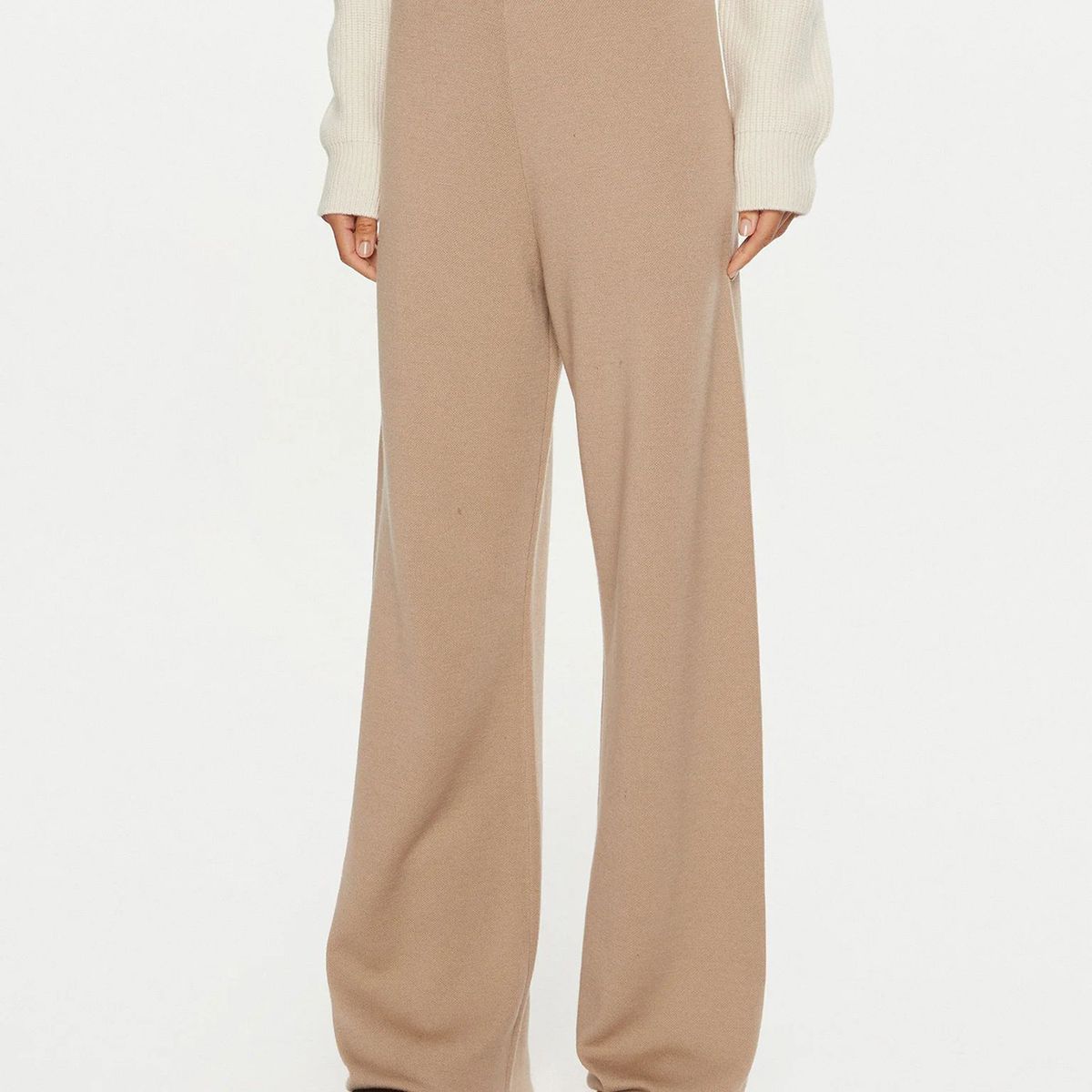 CALVIN KLEIN - Pantalones Wool Blend Beige Calvin Klein