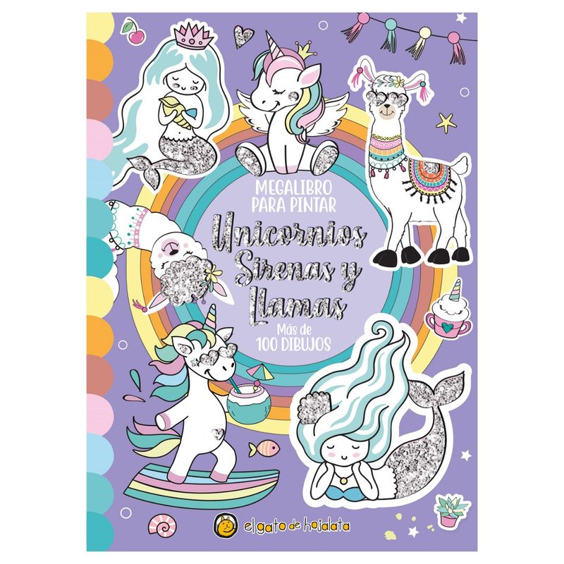 EDITORIAL GUADAL - Libro Megalibro - Unicornios, Sirenas Y Llamas