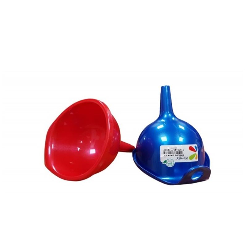 KENDY - Pack 8 Embudos Plastico 10cm Con Asa N°1 Multiuso