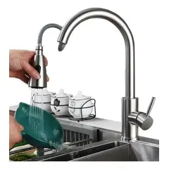 GENERICO - Llave Monomando Lavaplatos Flexible Retractil Premium