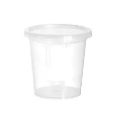 GENERICO - Pote Liso Transparente Con Tapa 24 oz / 750cc (25 Unidades)
