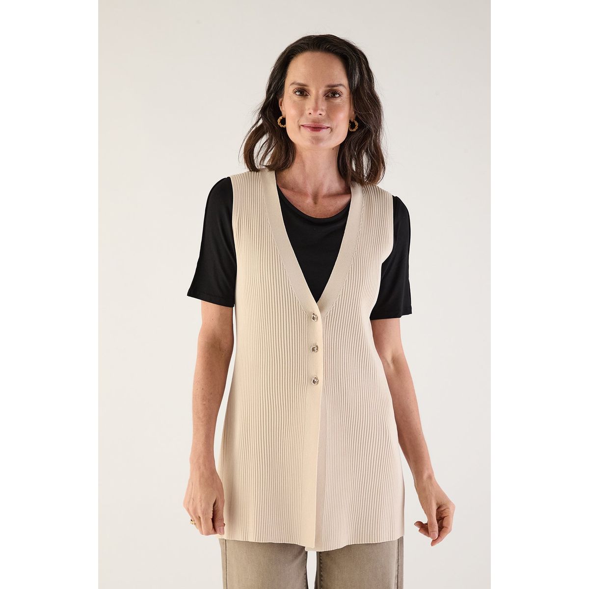 MA GRIFFE - Sweater Beige Mujer Magriffe