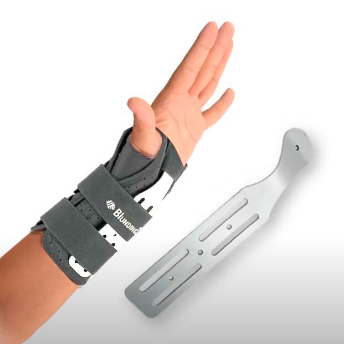 BLUNDING - Ortesis Muñeca Con Férula Palmar Dorsal Ajustable Talla S Izquierda