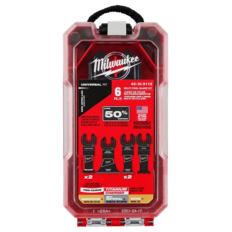 MILWAUKEE - KIT HOJAS MULTIHERRAMIENTA 6 PIEZAS OPEN-LOK 49-10-9112 MILWAUKEE