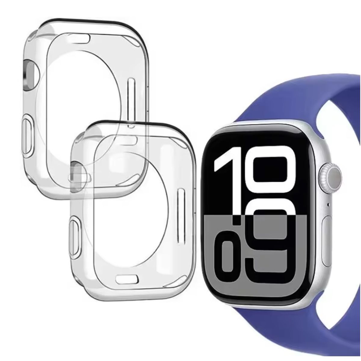 GENERICO - 2 Lamina + Protector Para Apple Watch 46mm