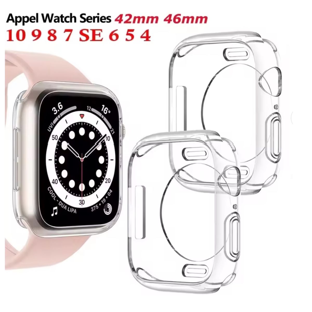 GENERICO - 2 Lamina + Protector Para Apple Watch 42mm