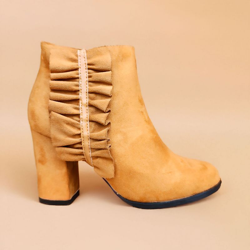 ZAPATOS Y ZAPATILLAS - Botin Media Caña Mujer Formal Taco Alto Variedad 7320-21