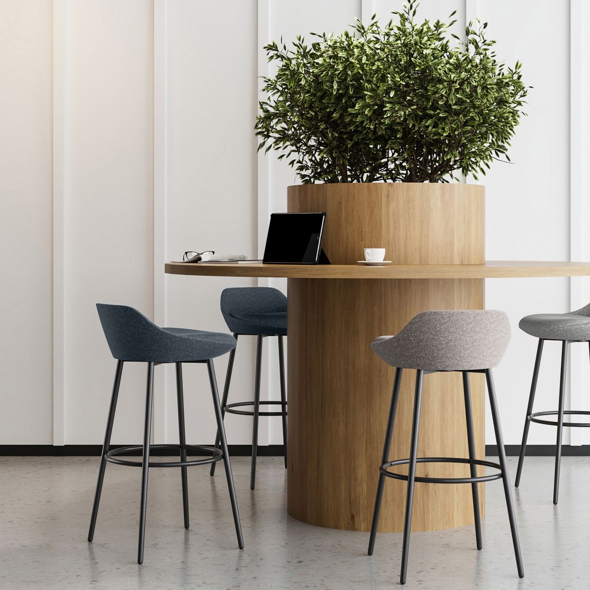 FORM OFFICE - Taburete Manhattan Azul Form