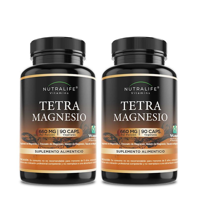 NUTRALIFE - Tetra Magnesio  Bisglicinato Treonato Malato Taurato Lf 2x90 Caps