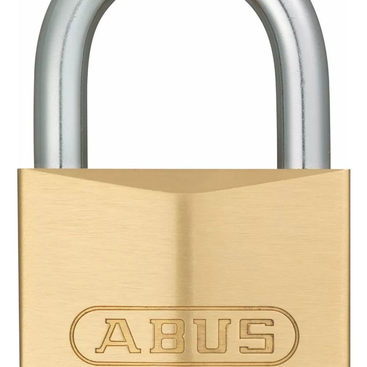 GENERICO - Candado Abus 6540 Cuadrado Dorado Llave 61mm