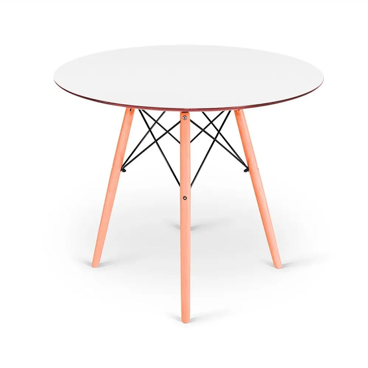 CORI CORI - Mesa de Comedor Eames Redonda 80cms Blanca