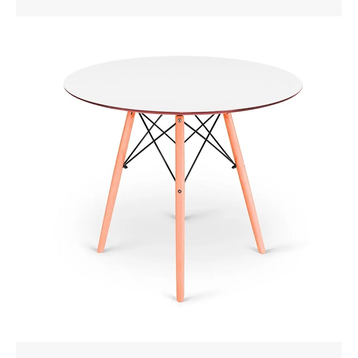 CORI CORI - Mesa de Comedor Eames Redonda 80cms Blanca