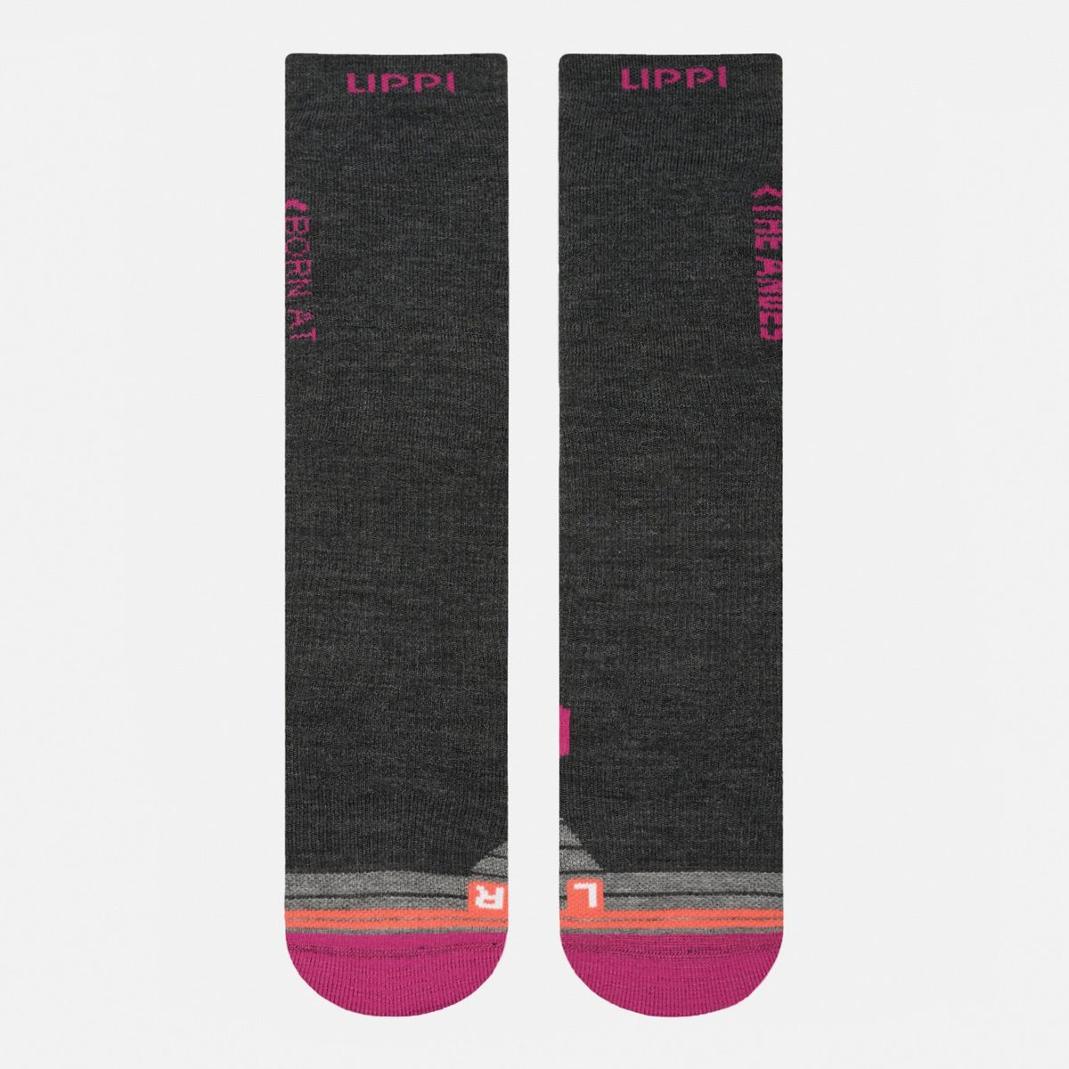 LIPPI - Calcetín Mujer All Mountain Ski Socks Negro Melange Lippi