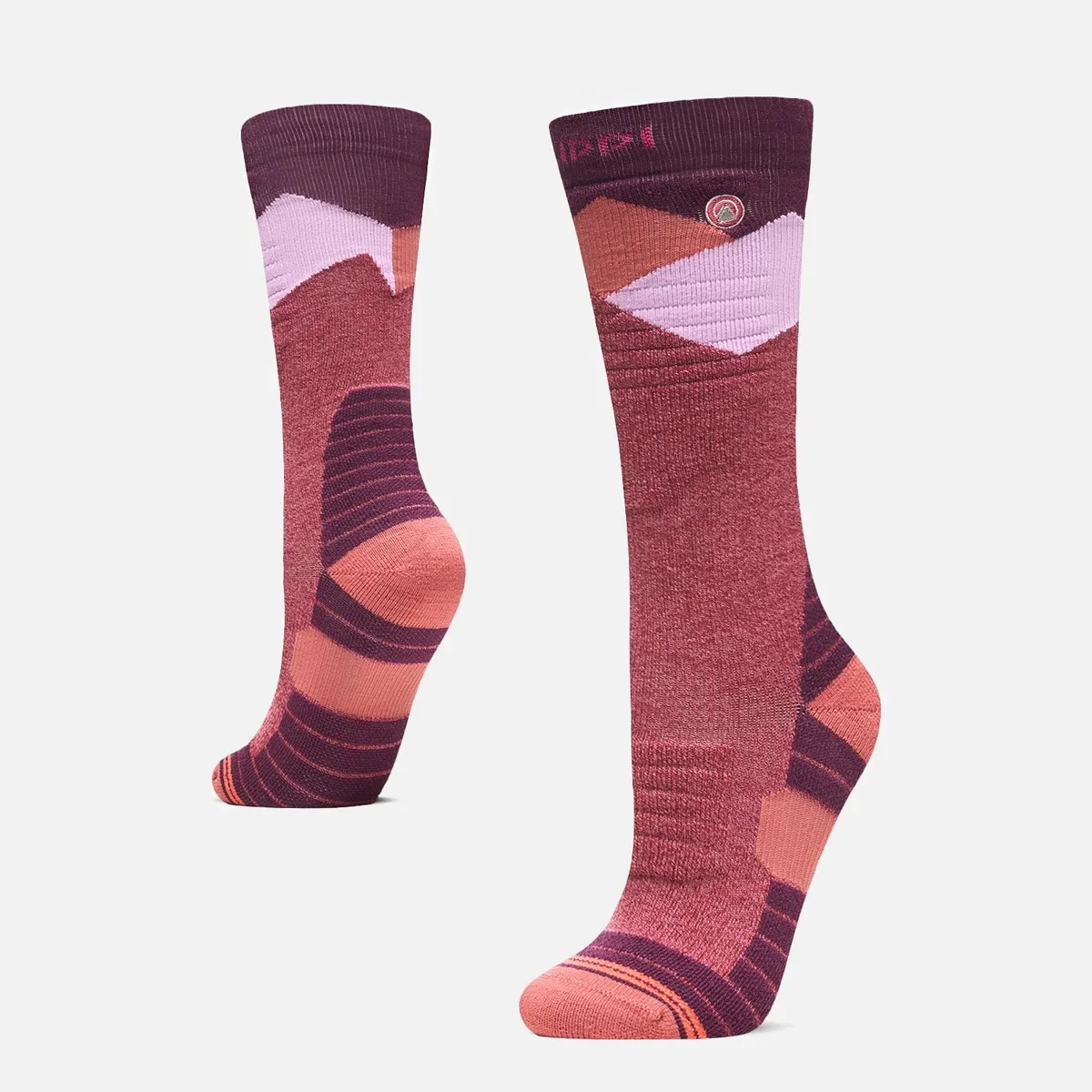 LIPPI - Calcetín Mujer All Mountain Ski Socks Morado Melange Lippi