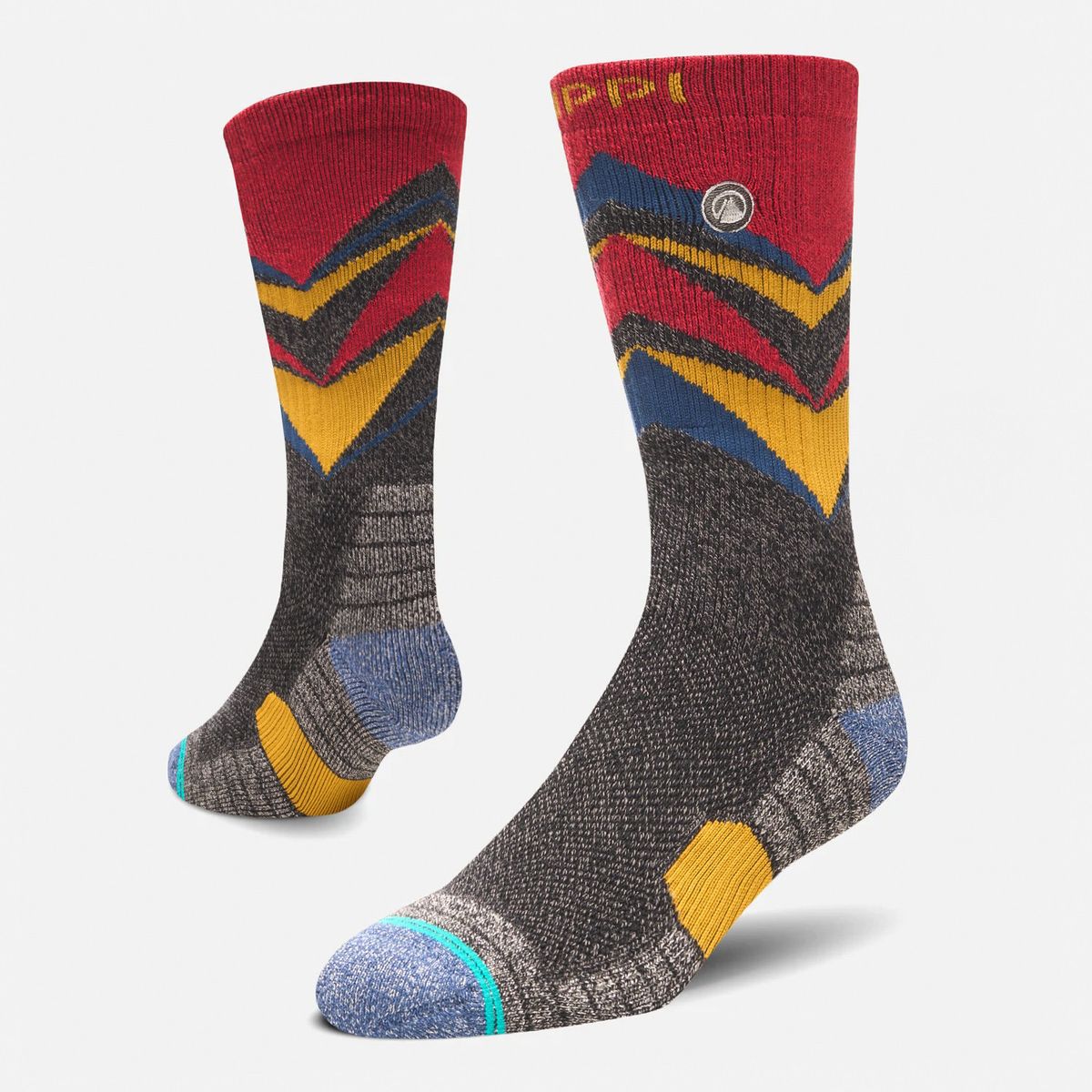 LIPPI - Calcetín Hombre Trekking Warm Socks Rojo Melange Lippi