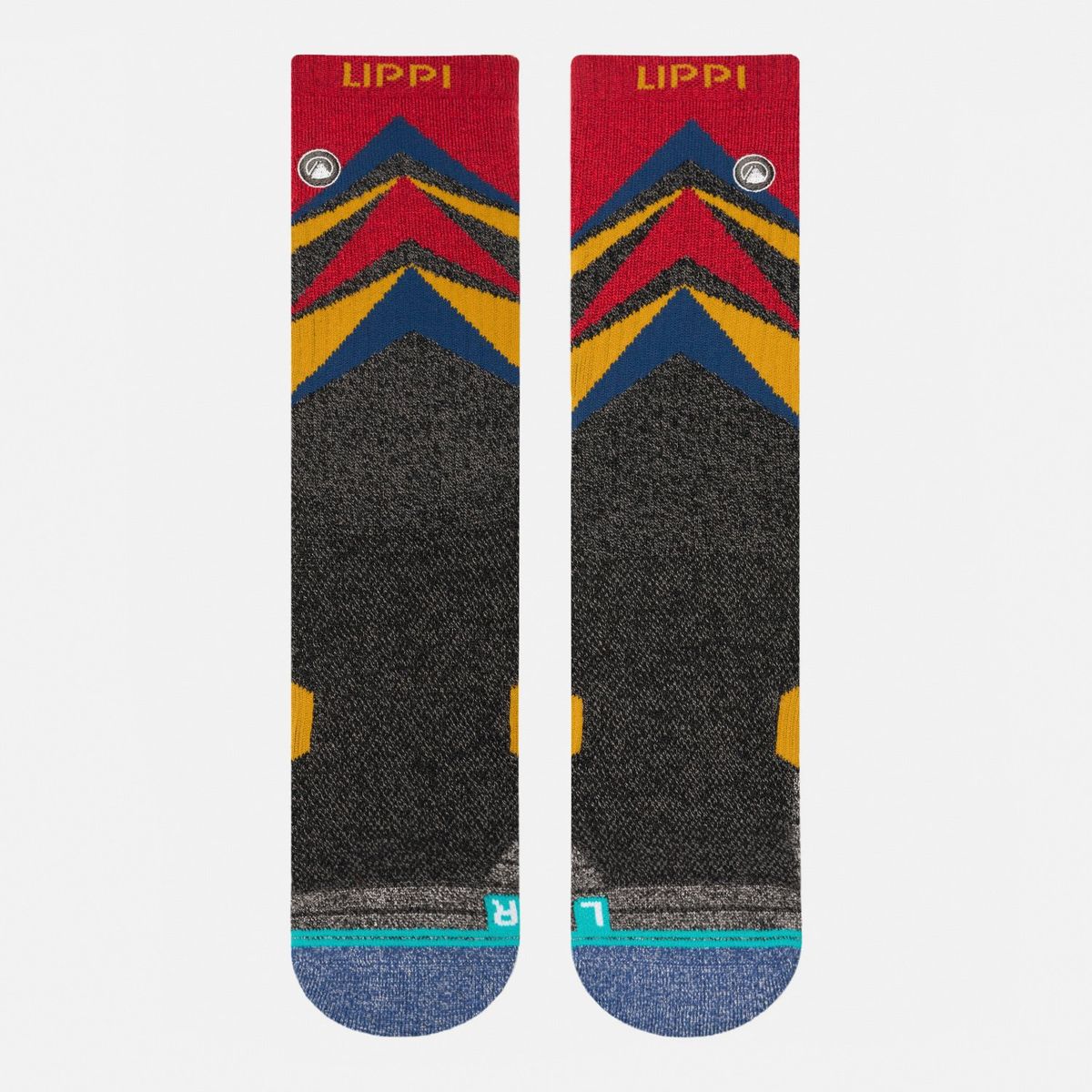 LIPPI - Calcetín Hombre Trekking Warm Socks Rojo Melange Lippi