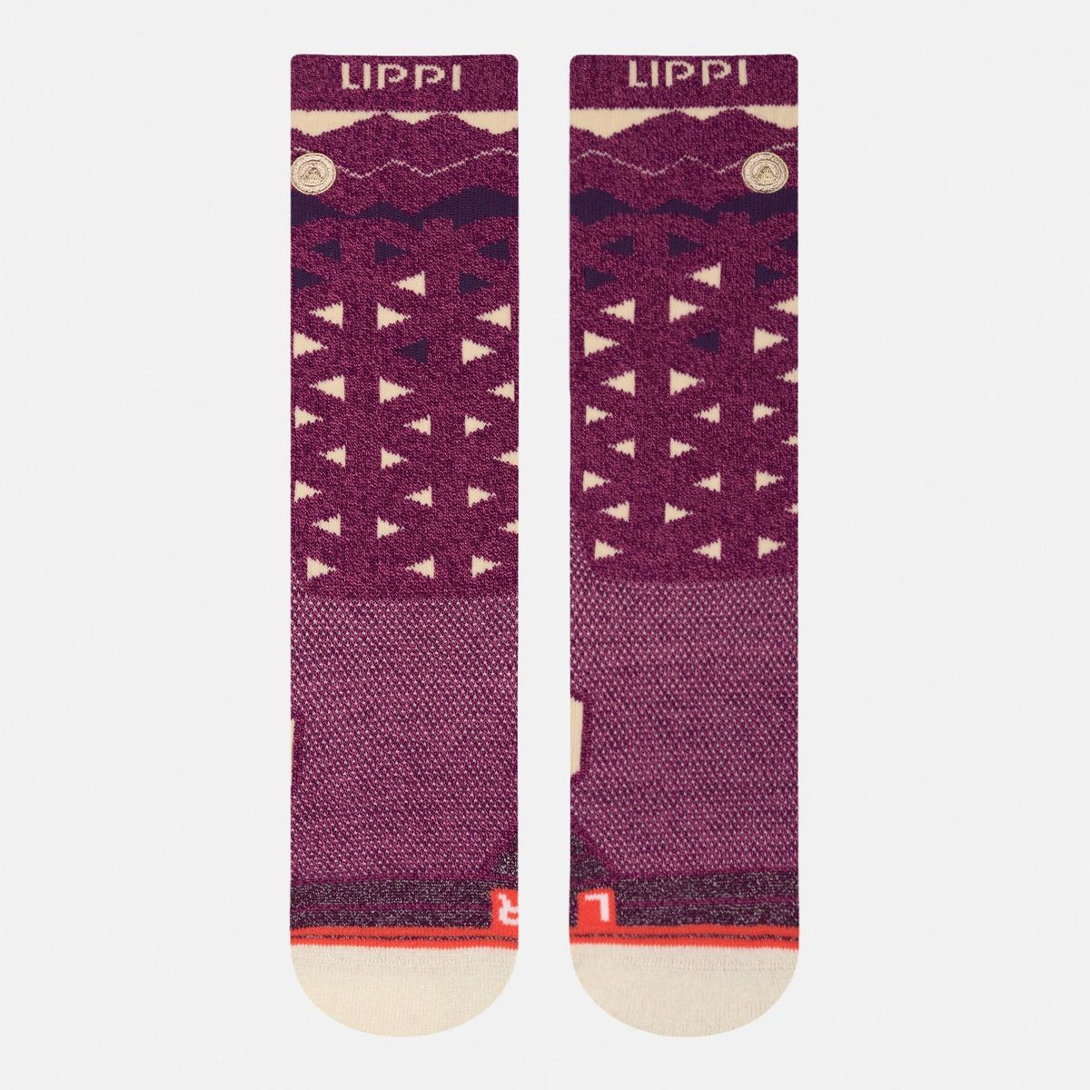 LIPPI - Calcetín Mujer Trekking Warm Socks Rosado Melange Lippi
