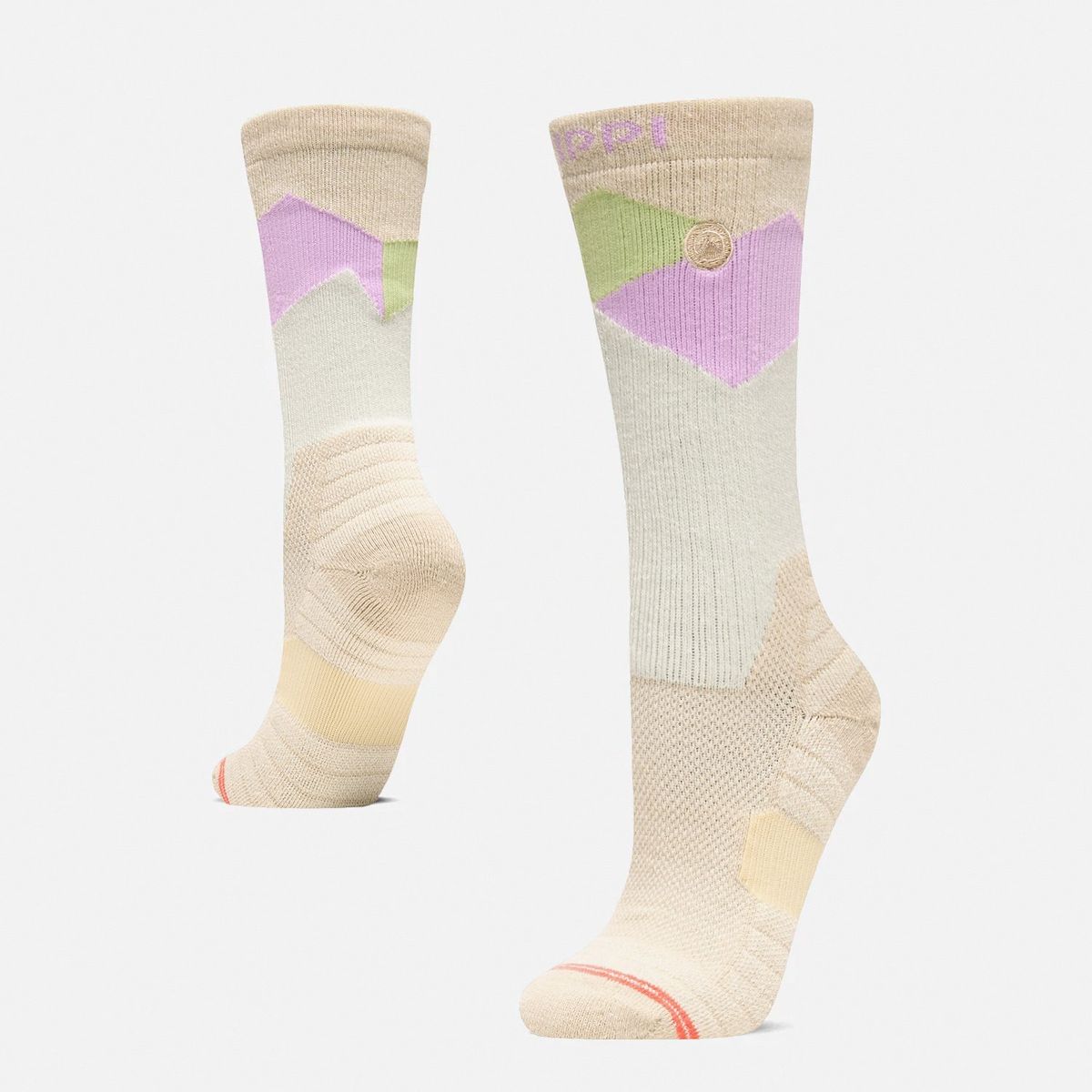 LIPPI - Calcetín Mujer Trekking Warm Socks Beige Melange Lippi